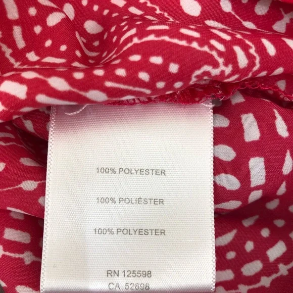 Ellen Tracy Shirt Ombre Peasant Top paisley Sz. Small - Picture 6 of 9